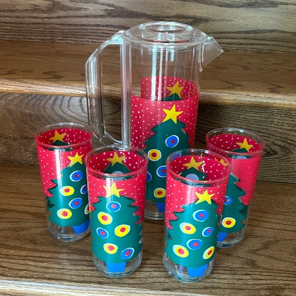 NWT Vintage Culver Pitcher and Tumblers - Picture 1 of 3